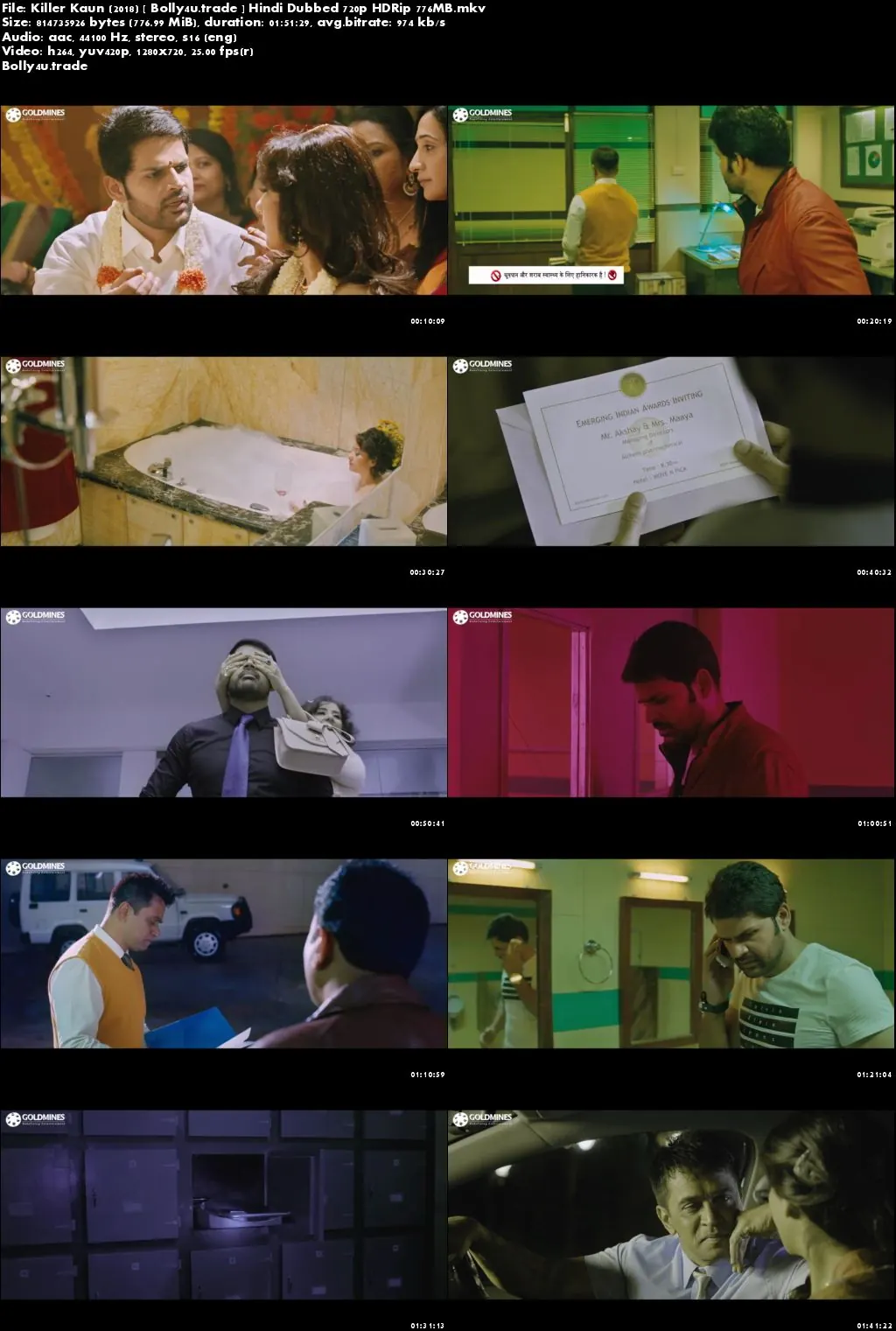 Killer Kaun 2018 HDRip 750MB Hindi Dubbed 720p Download