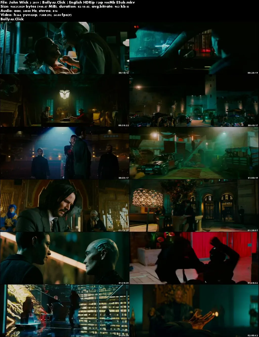 John Wick Chapter 3 Parabellum 2019 HDRip 900MB English 720p Download