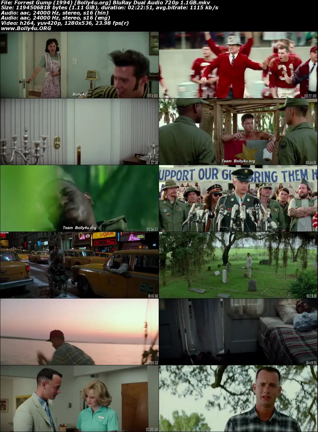 Forrest Gump 1994 BluRay Hindi Dual Audio 720p 480p Download Forrest Gump 1994 BluRay Hindi Dual Audio 720p 480p Download