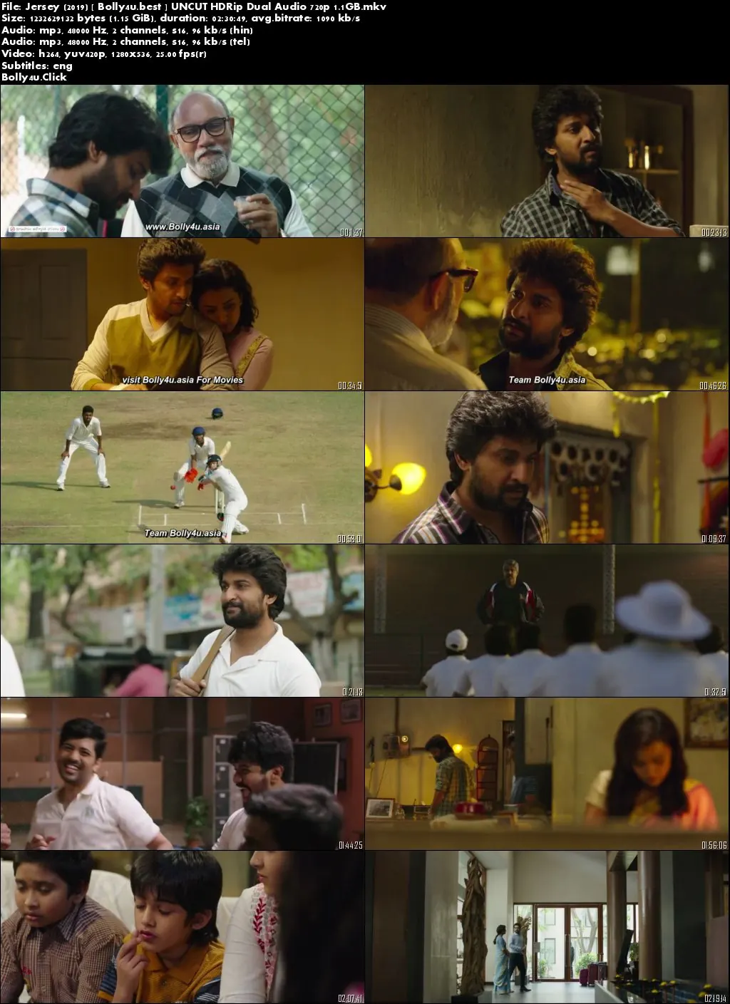 Jersey 2019 HDRip 500MB UNCUT Hindi Dual Audio 480p Download