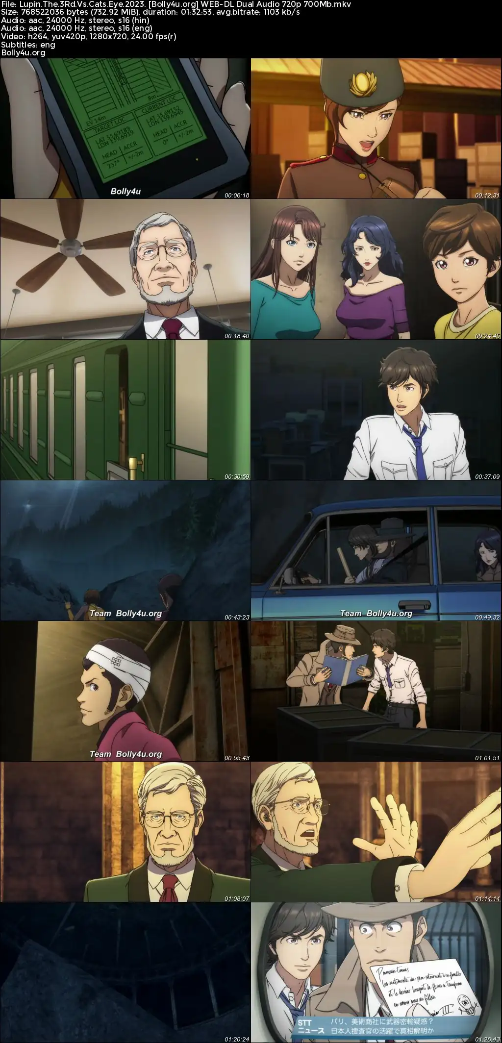 Lupin The 3Rd Vs Cats Eye 2023 WEB-DL Hindi Dual Audio ORG Full Movie Download 1080p  720p  480p