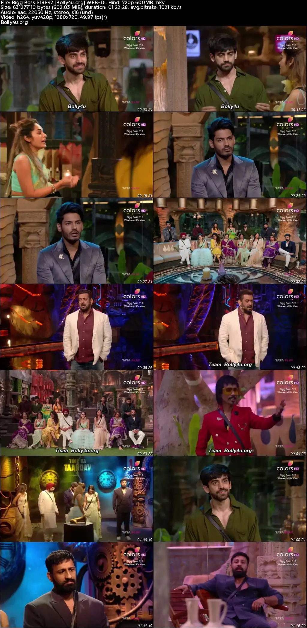 Bigg Boss 2024 WEB-DL Hindi S18E42 Download 720p  480p