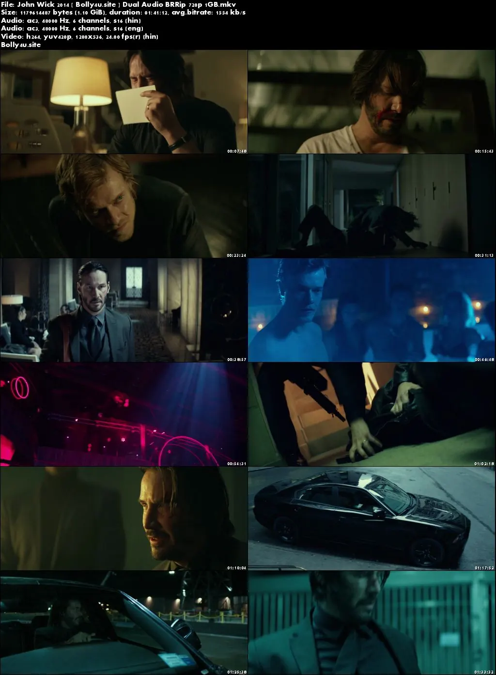 John Wick 2014 BluRay 300MB Hindi Dual Audio 480p Download