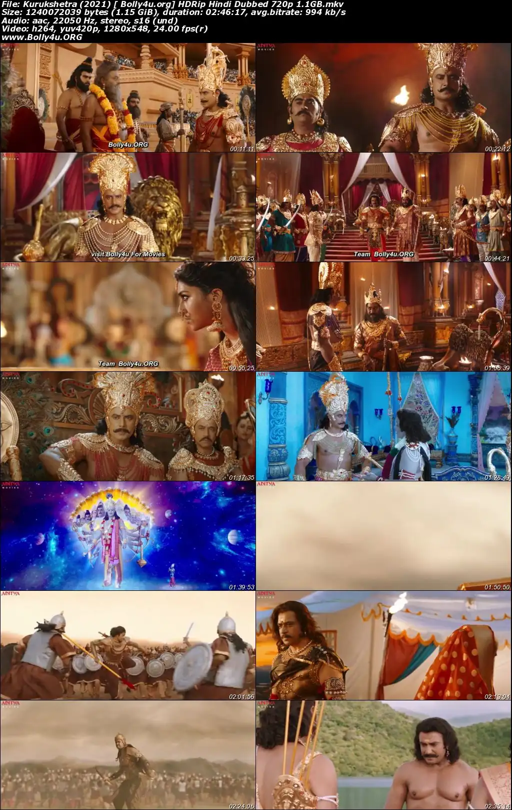 Kurukshetra 2021 HDRip 1.1GB Hindi Dubbed 720p Download