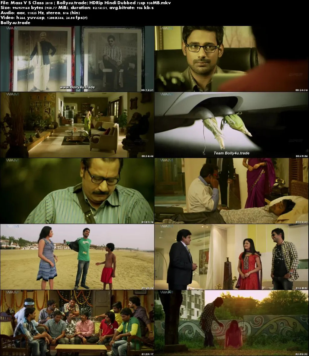  Mass VS Class 2018 HDRip 350MB Full Hindi Dubbed Movie Download 480p