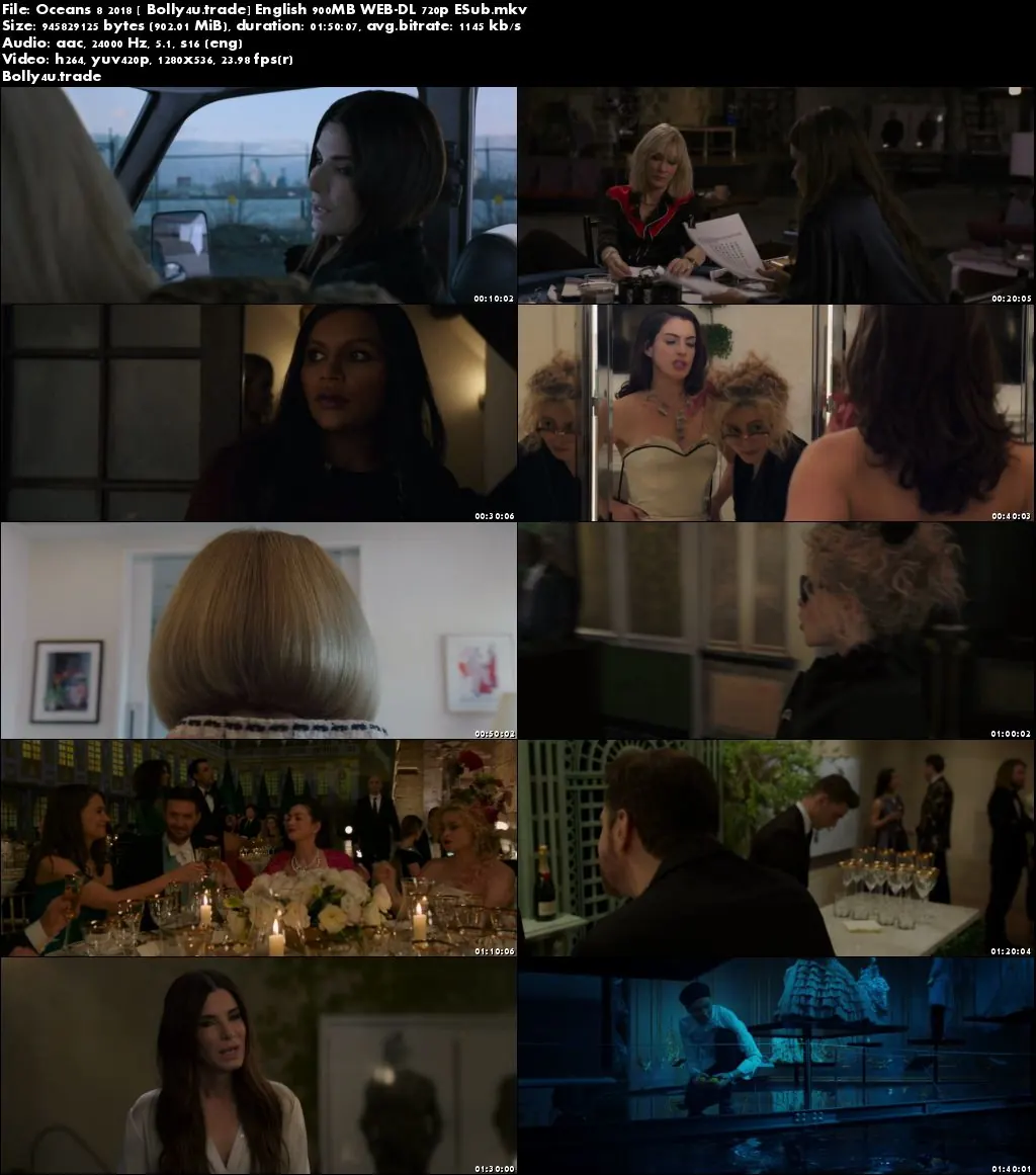 Oceans 8 2018 WEB-DL 900Mb Full English Movie Download 720p Oceans 8 2018 WEB-DL 900Mb Full English Movie Download 720p