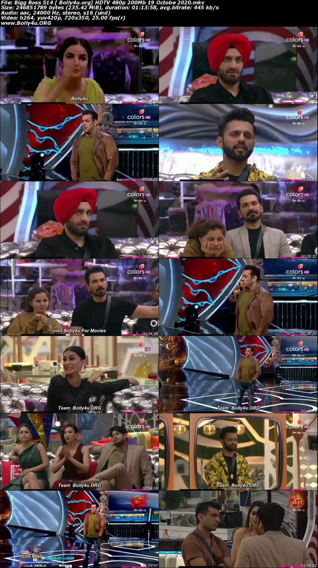 Bigg Boss S14 HDTV 480p 200Mb 19 October 2020 Download Bigg Boss S14 HDTV 480p 200Mb 19 October 2020 Download
