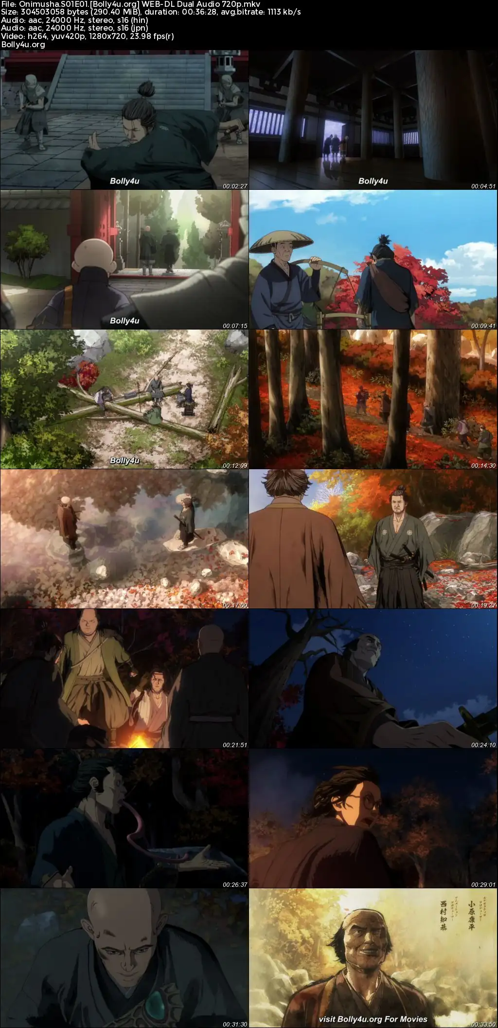 Onimusha 2023 WEB-DL Hindi Dual Audio ORG S01 Complete Download 720p  480p
