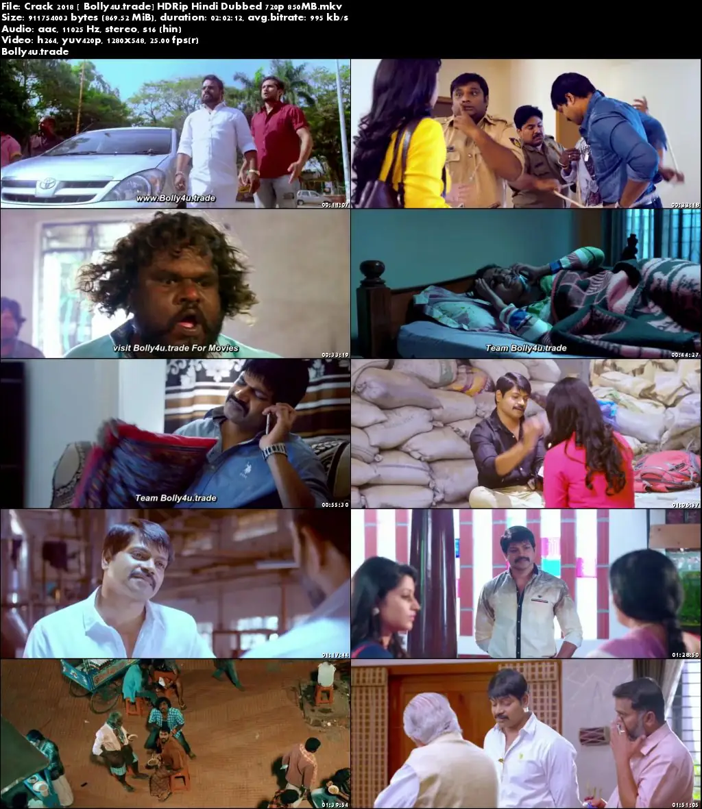 Crack 2018 HDRip 850Mb Full Hindi Dubbed Movie Download 720p