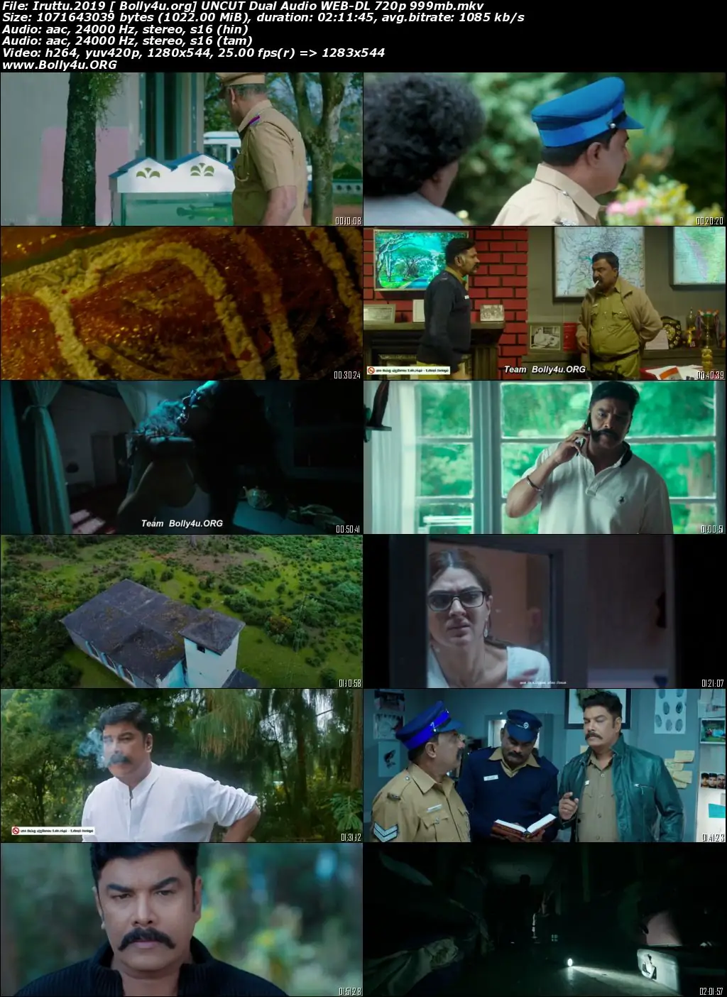 Iruttu 2019 WEB-DL 999Mb UNCUT Hindi Dual Audio 720p Download