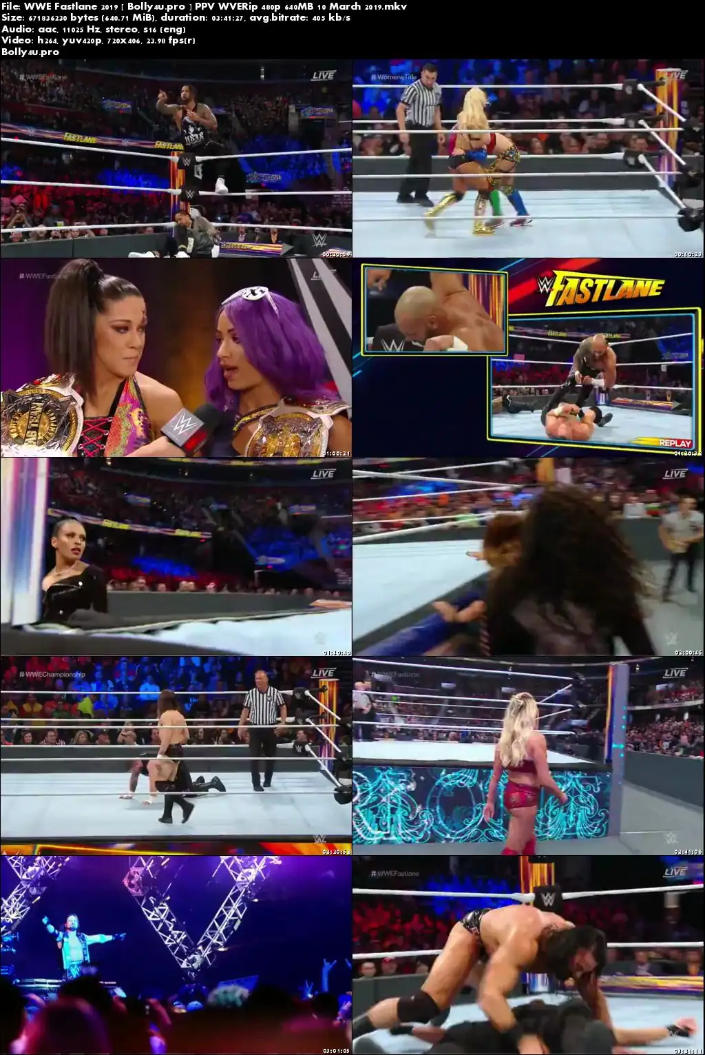WWE Fastlane 2019 PPV WVERip 650MB 10 March 2019 480p x264 Download WWE Fastlane 2019 PPV WVERip 650MB 10 March 2019 480p x264 Download