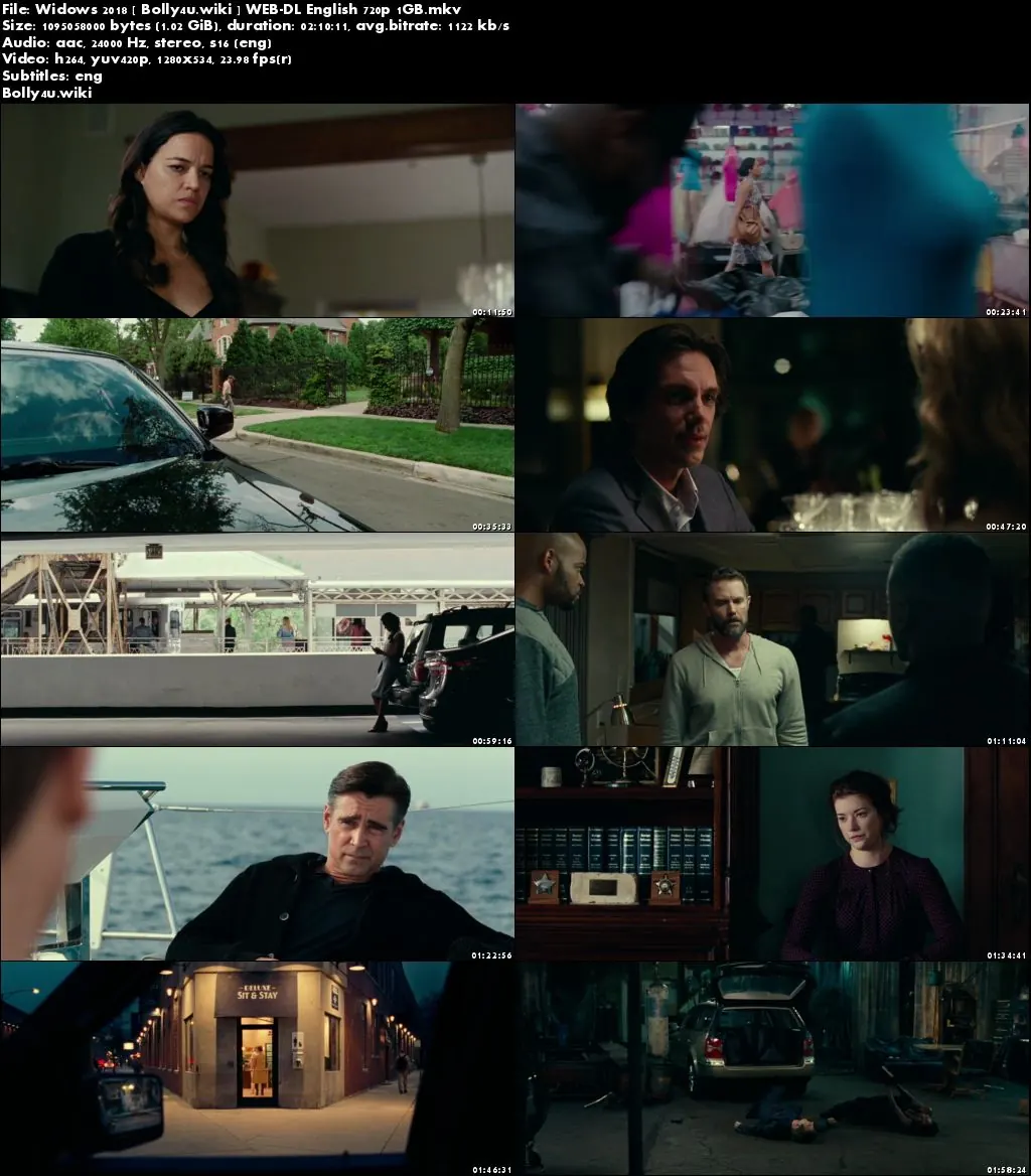 Widows 2018 WEB-DL 350MB Full English Movie Download 480p ESub