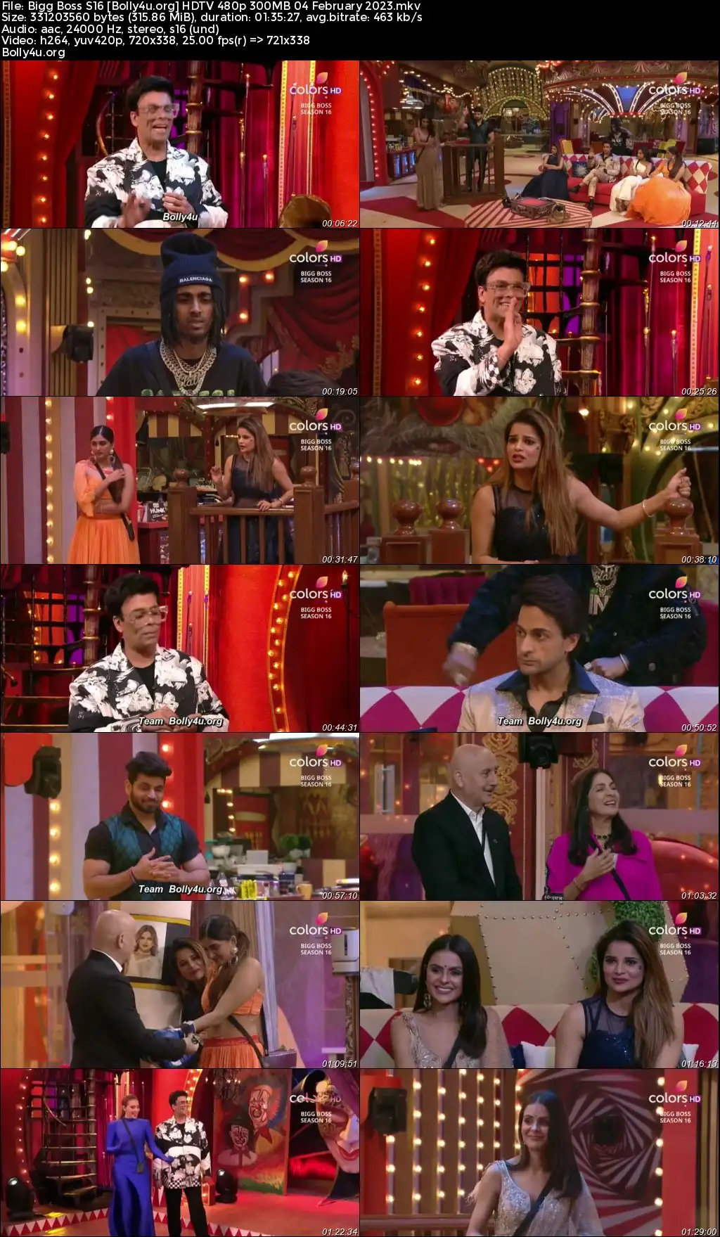 Bigg Boss S16 HDTV 480p 300MB 04 February 2023 Download Bigg Boss S16 HDTV 480p 300MB 04 February 2023 Download