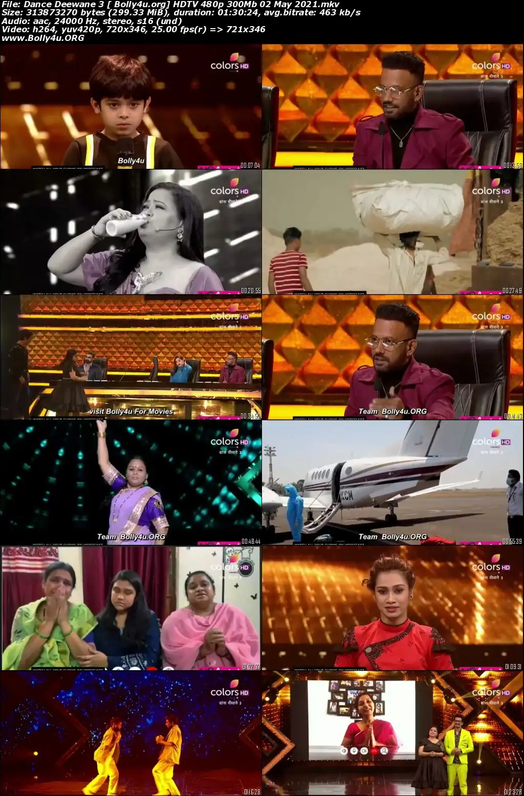 Dance Deewane 3 HDTV 480p 300Mb 02 May 2021 Download