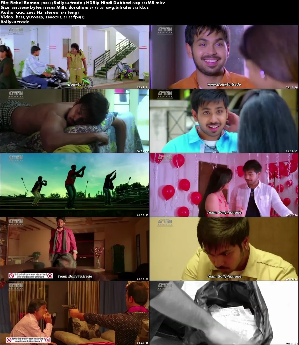 Rebel Romeo 2018 HDRip 250MB Hindi Dubbed 480p Download Rebel Romeo 2018 HDRip 250MB Hindi Dubbed 480p Download