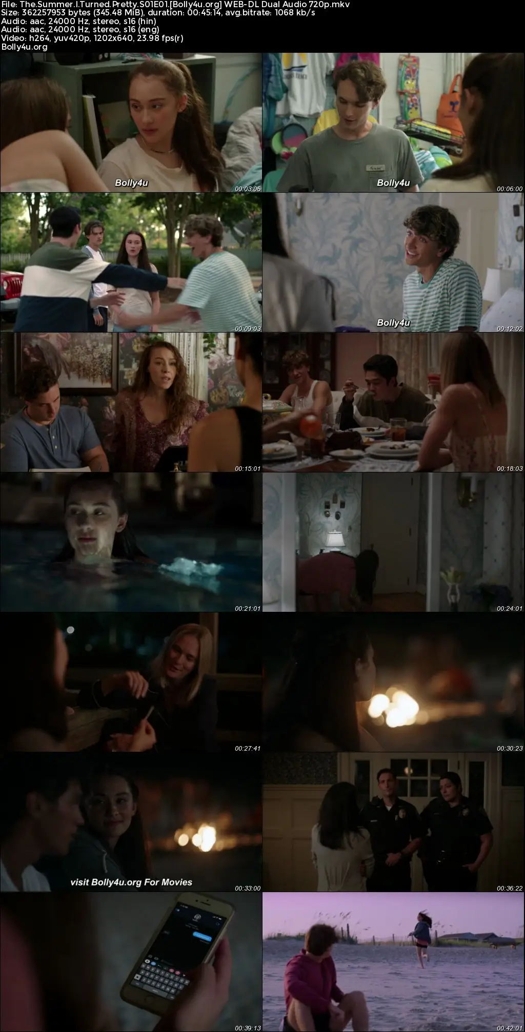 The Summer I Turned Pretty 2022 WEB-DL Hindi Dual Audio ORG S01 Complete Download 720p  480p