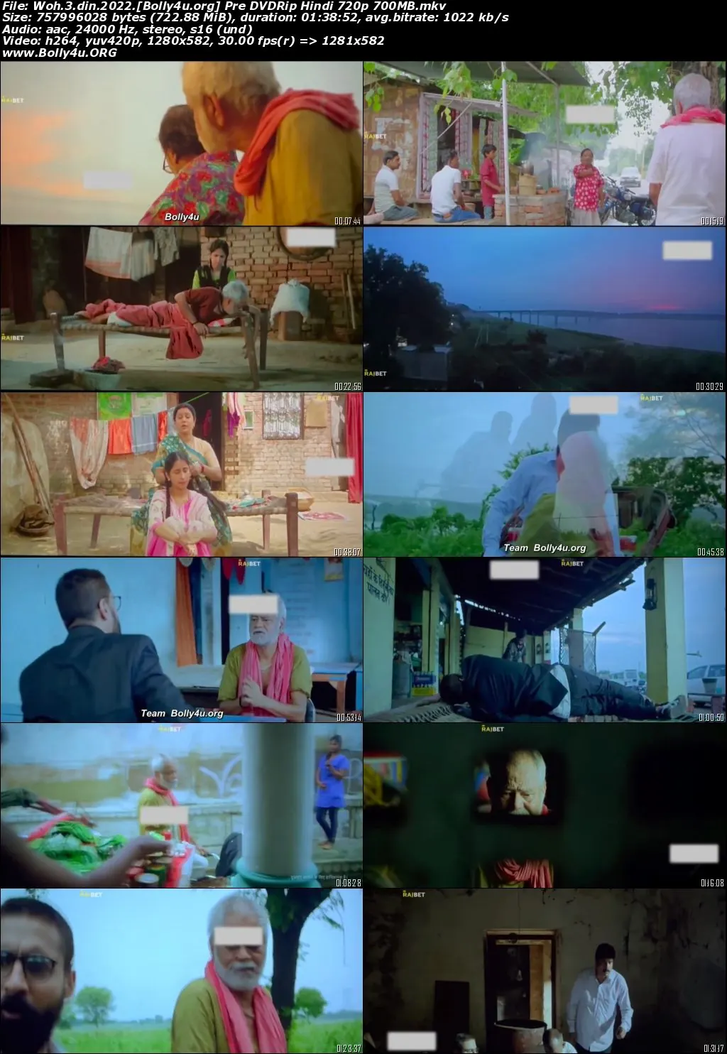 Woh 3 Din 2022 Pre DVDRip Hindi Full Movie Download 720p  480p