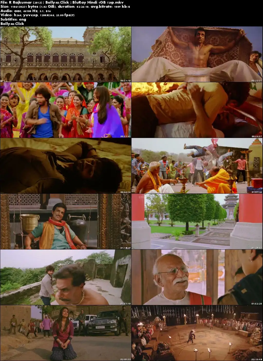 R Rajkumar 2013 BluRay 1GB Full Hindi Movie Download 720p ESub