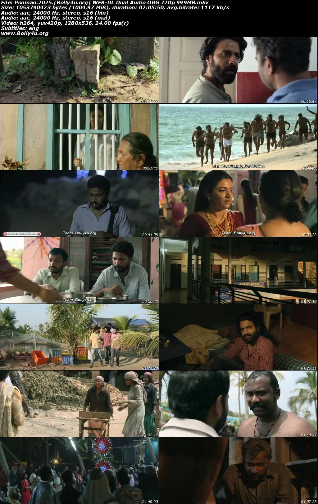 Ponman 2025 WEB-DL UNCUT Hindi Dual Audio ORG Full Movie Download 1080p  720p  480p