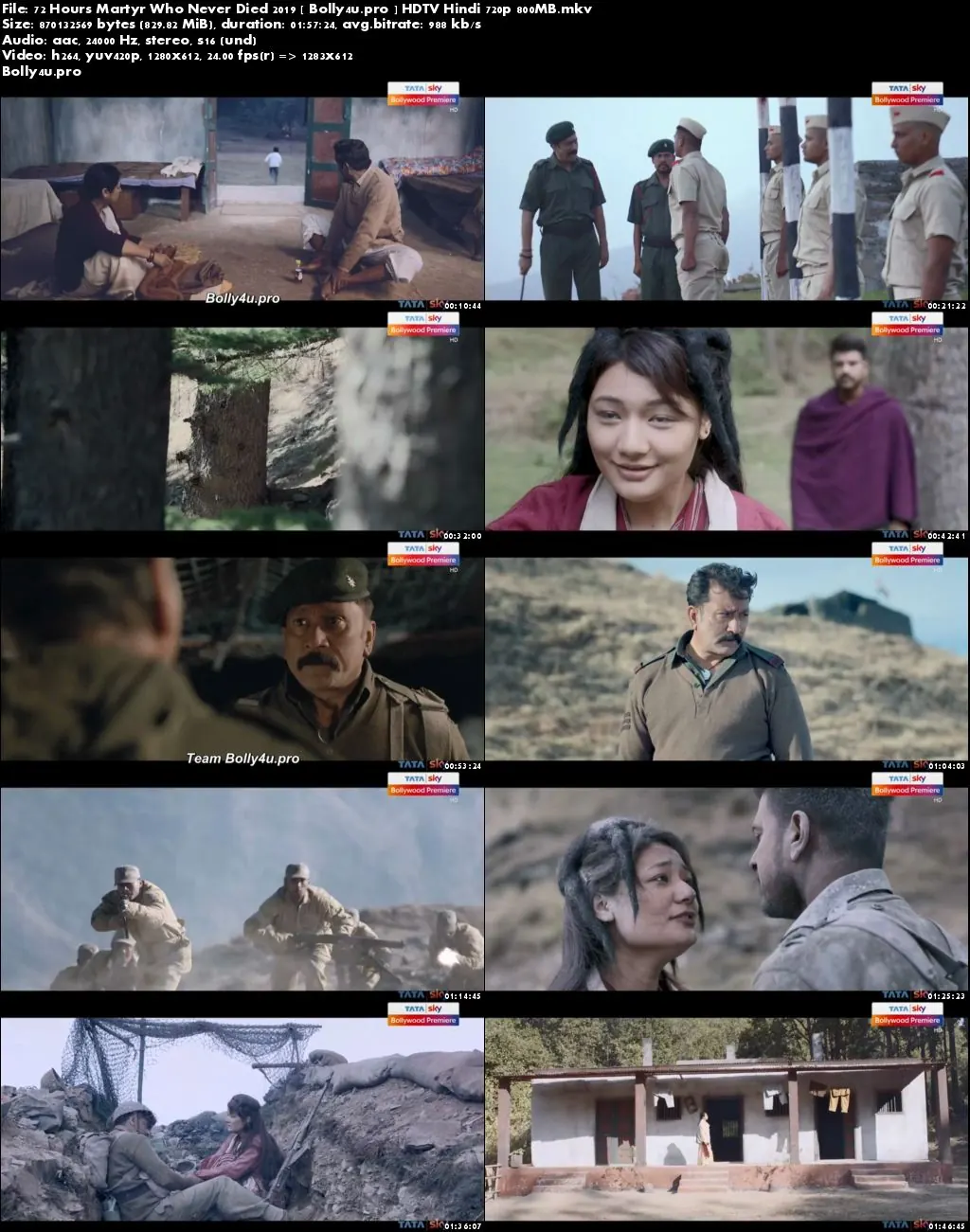 72 Hours Martyr Who Never Died 2019 HDTV 350MB Hindi 480p Download