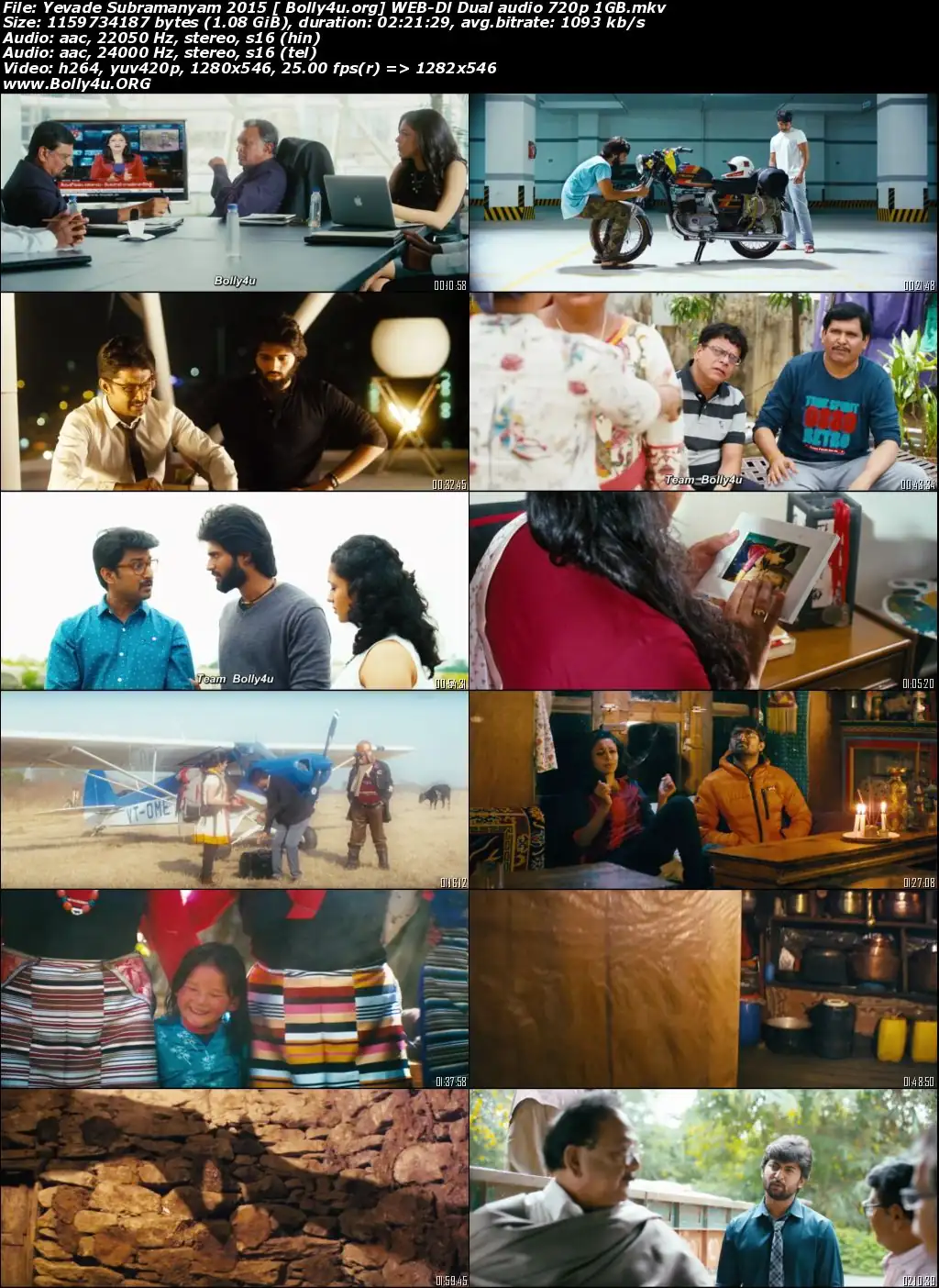 Yevade Subramanyam 2015 WEB-DL 1GB Hindi Dual Audio 720p Download