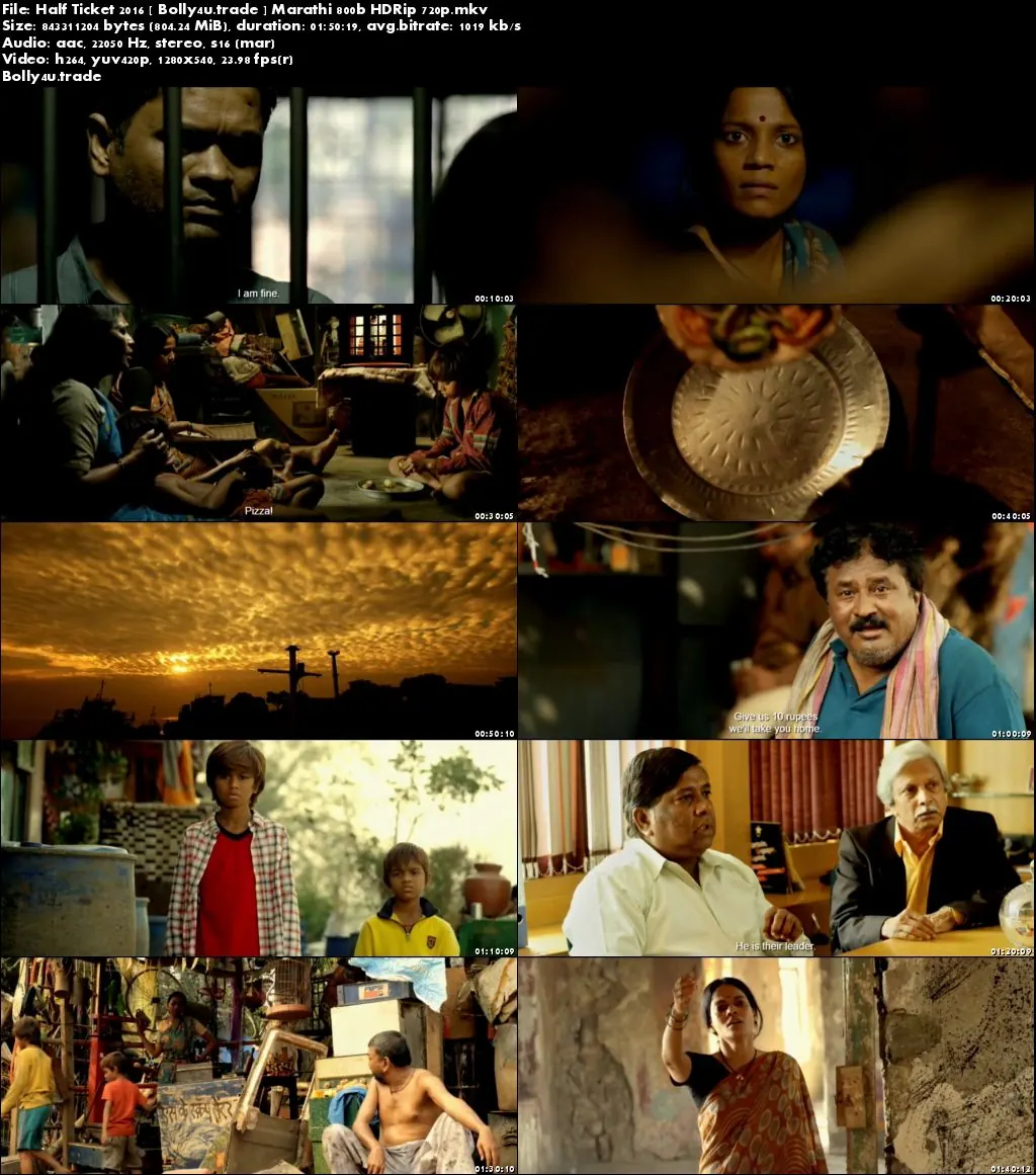 Half Ticket 2016 HDRip 300Mb Marathi 480p Download
