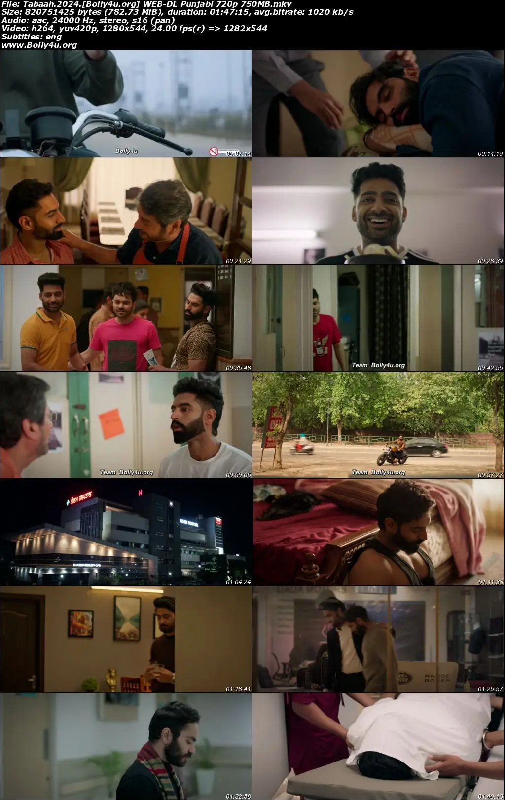 Tabaah 2024 WEB-DL Punjabi Full Movie Download 1080p  720p  480p