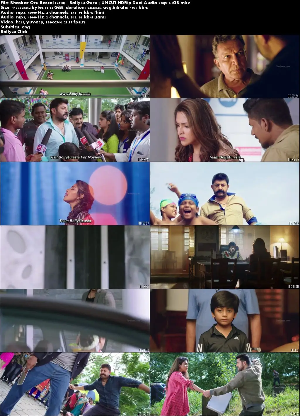 Bhaskar Oru Rascal 2018 HDRip 400MB UNCUT Hindi Dual Audio 480p Download