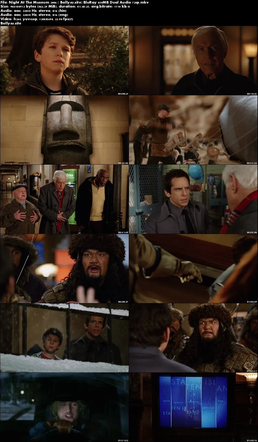 Night At The Museum 2006 BluRay 850MB Hindi Dual Audio 720p Download Night At The Museum 2006 BluRay 850MB Hindi Dual Audio 720p Download