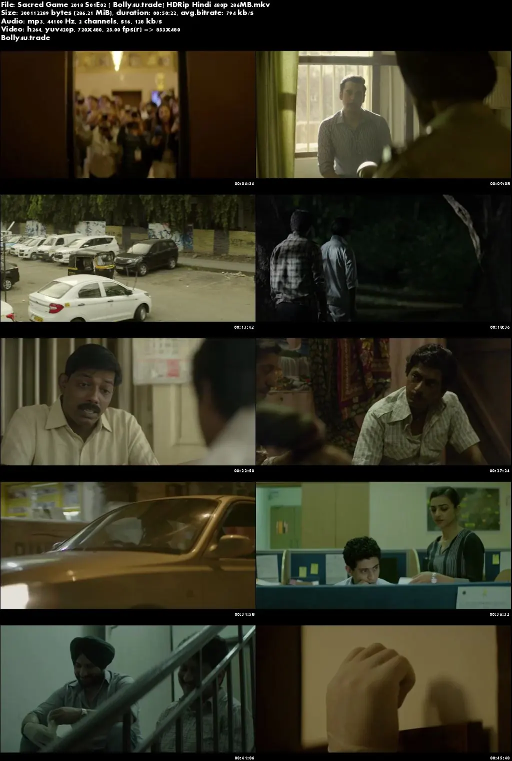 Sacred Game 2018 S01E02 HDRip 250MB Hindi 480p Download Sacred Game 2018 S01E02 HDRip 250MB Hindi 480p Download