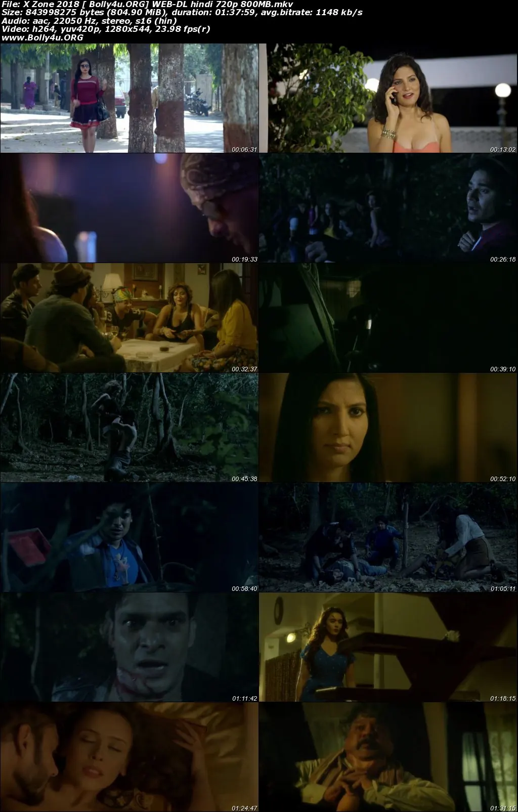 X Zone 2018 WEB-DL 800Mb Hindi 720p Download
