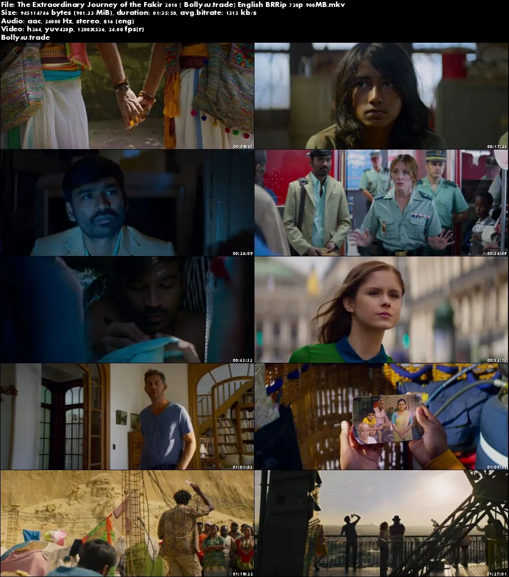 The Extraordinary Journey of the Fakir 2018 BRRip 300MB English 480p Download The Extraordinary Journey of the Fakir 2018 BRRip 300MB English 480p Download
