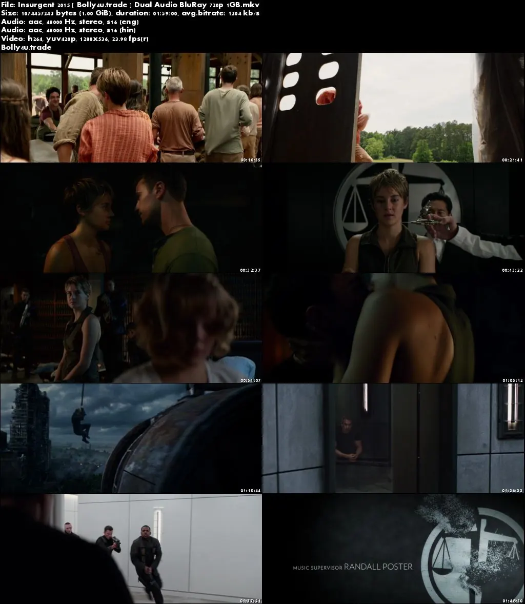 Insurgent 2015 BluRay 1GB Hindi Dual Audio 720p Download