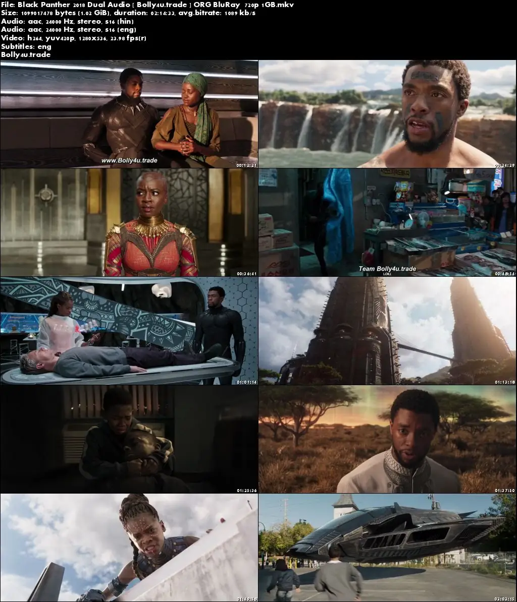Black Panther 2018 BluRay 400Mb ORG Hindi Dual Audio 480p Download Black Panther 2018 BluRay 400Mb ORG Hindi Dual Audio 480p Download