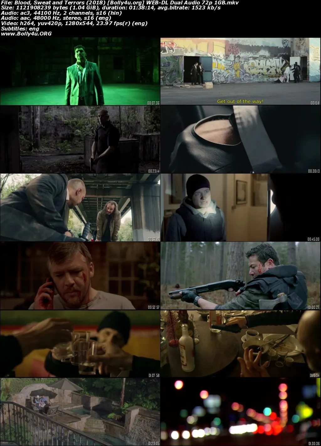 Blood Sweat and Terrors 2018 WEB-DL Hindi Dual Audio UNRATED Full Movie Download 720p  480p