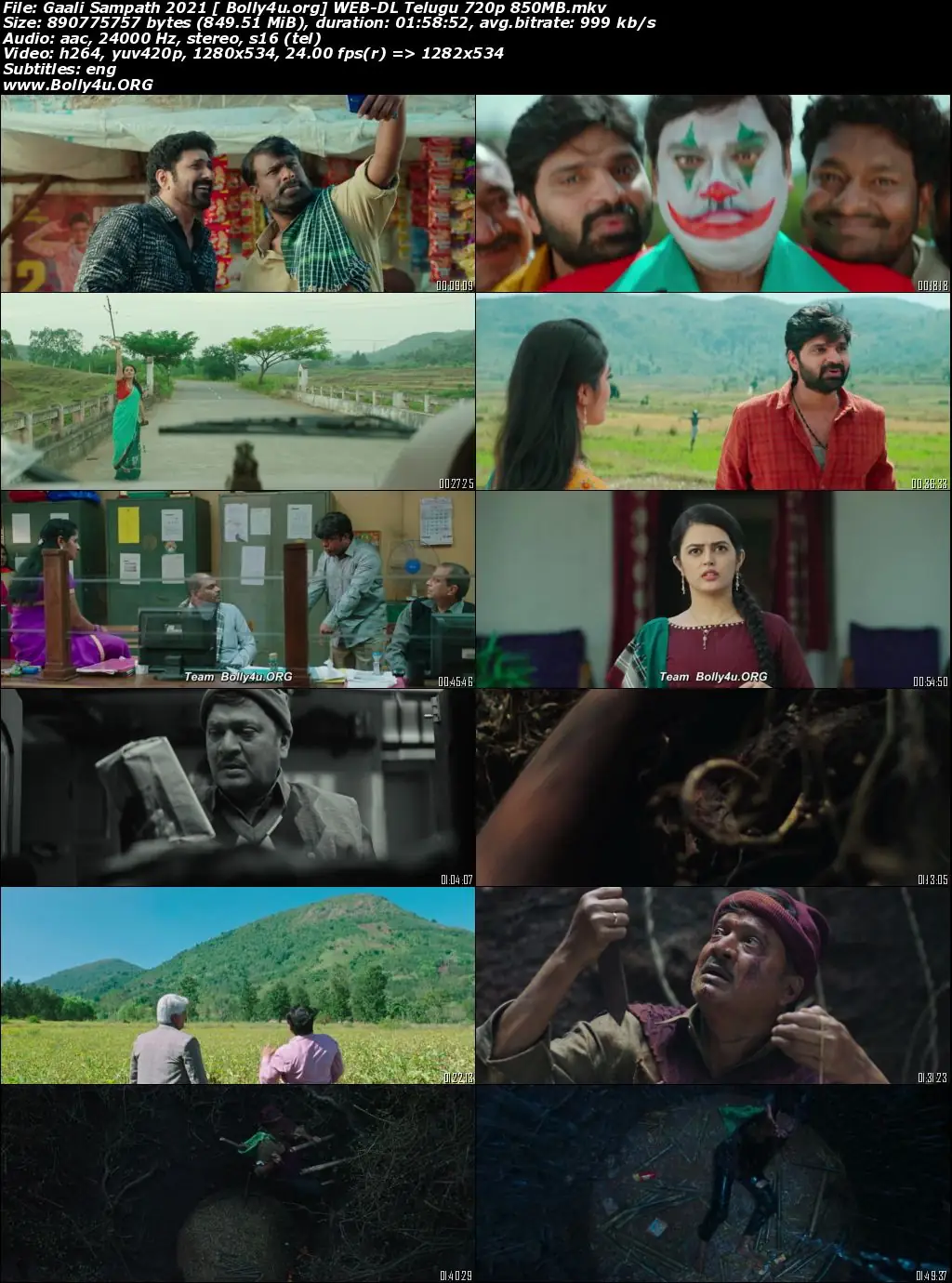 Gaali Sampath 2021 WEB-DL 850Mb Telugu 720p ESubs Download Gaali Sampath 2021 WEB-DL 850Mb Telugu 720p ESubs Download