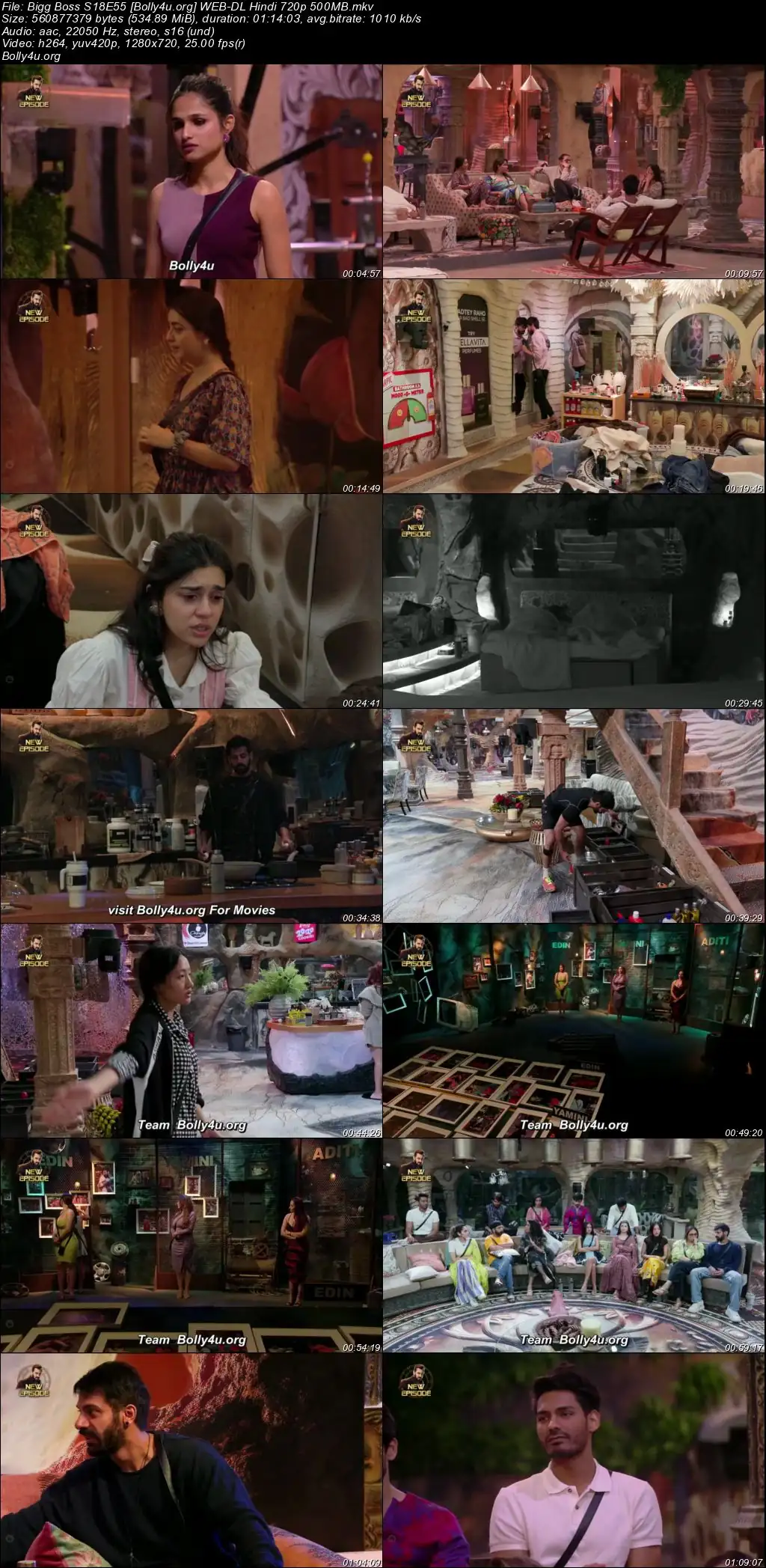 Bigg Boss 2024 WEB-DL Hindi S18E55 Download 720p  480p
