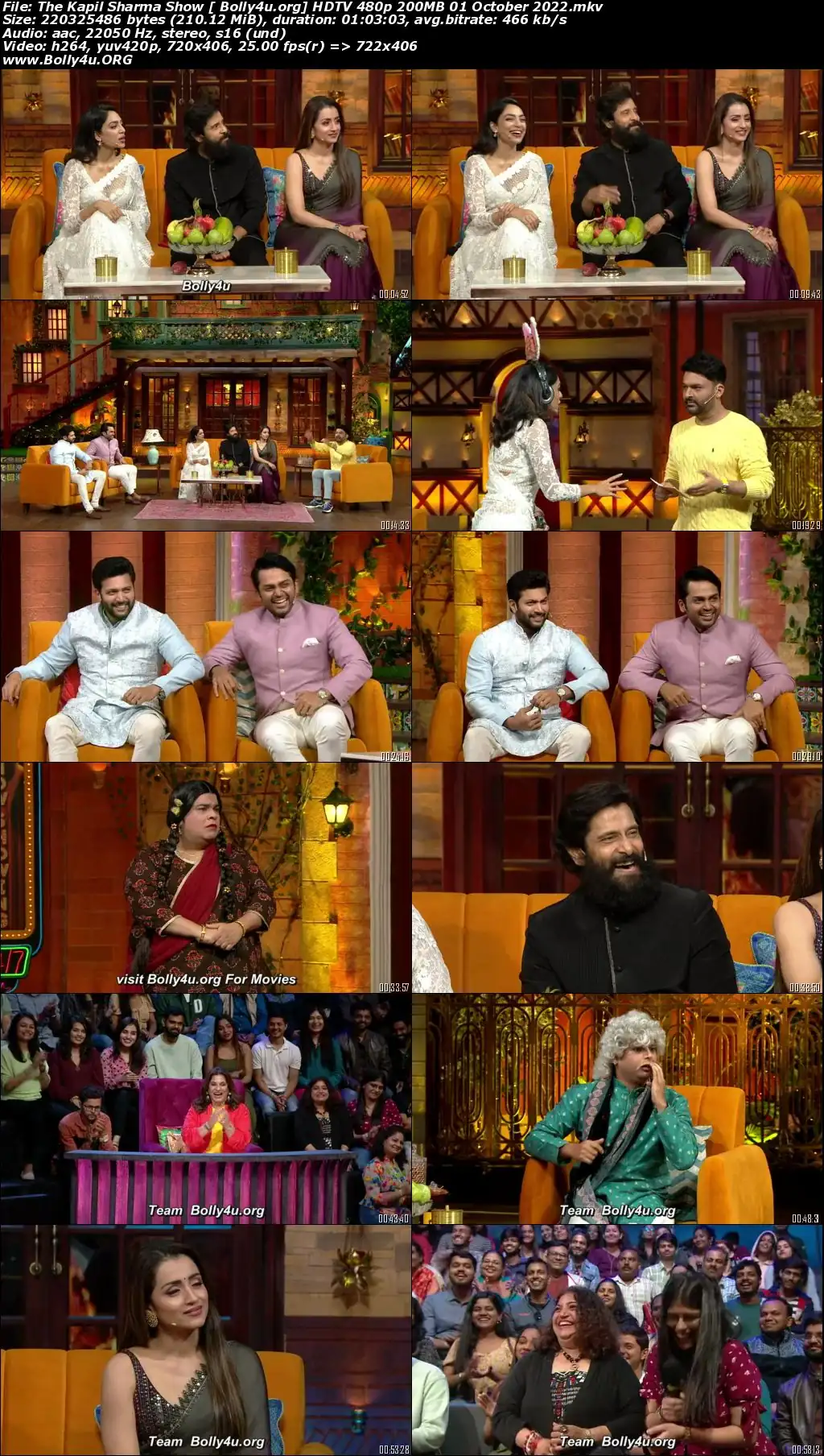 The Kapil Sharma Show HDTV 480p 200MB 01 October 2022 Download
