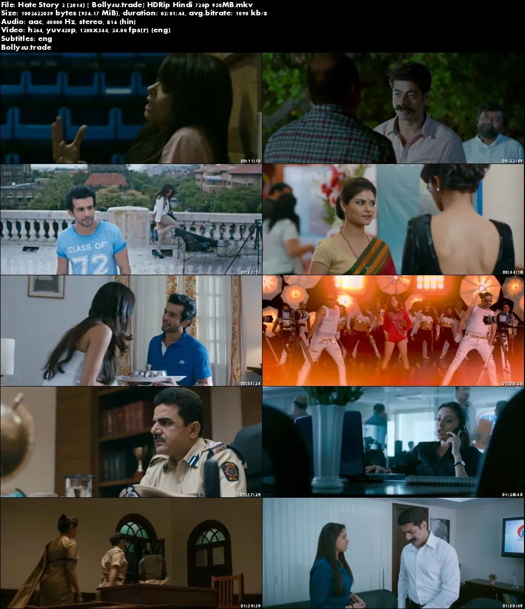 Hate Story 2 2014 HDRip 300Mb Full Hindi Movie Download 480p ESub