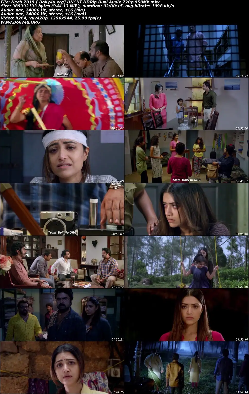 Neeli 2018 HDRip 950Mb UNCUT Hindi Dual Audio 720p Download