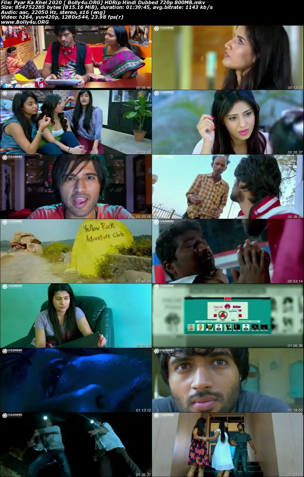 Pyar Ka Khel 2020 HDRip 800Mb Hindi Dubbed 720p Download