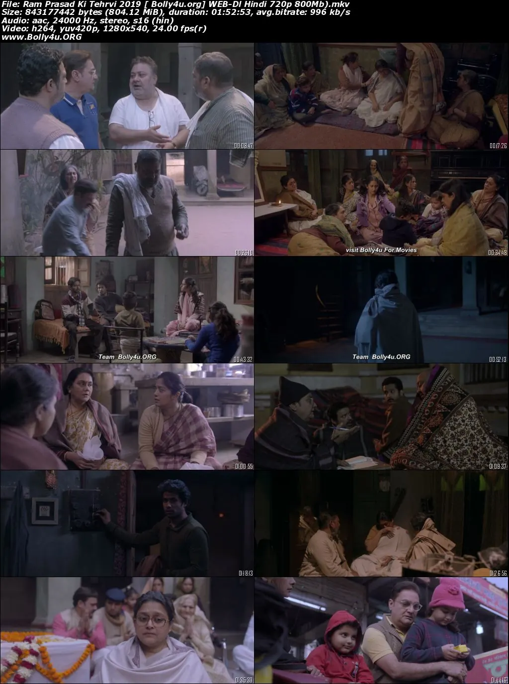 Ram Prasad Ki Tehrvi 2019 WEB-DL 800MB Hindi Movie Download 720p