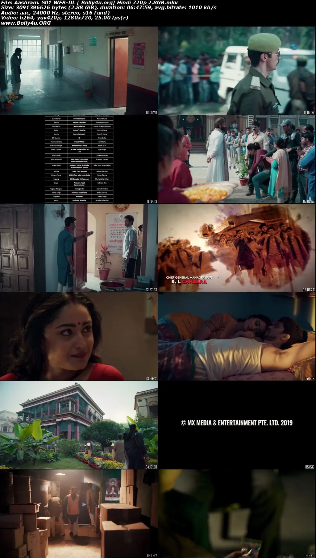Aashram 2020 Hindi All Episode S01 Download 720p  480p