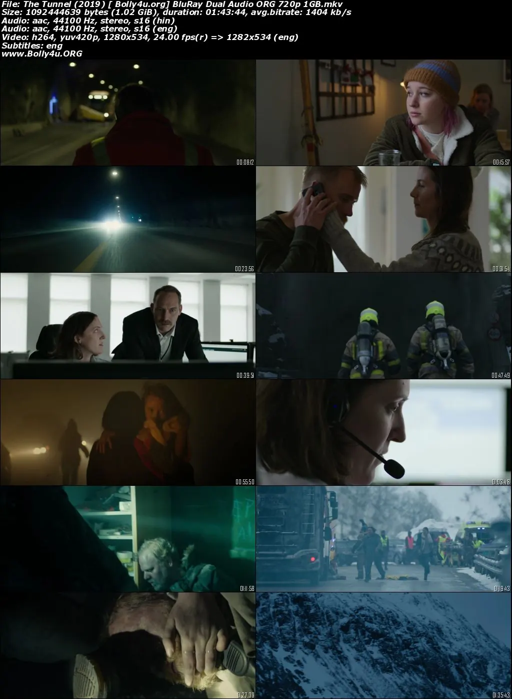The Tunnel 2019 BluRay 400MB Hindi Dual Audio ORG 480p Download