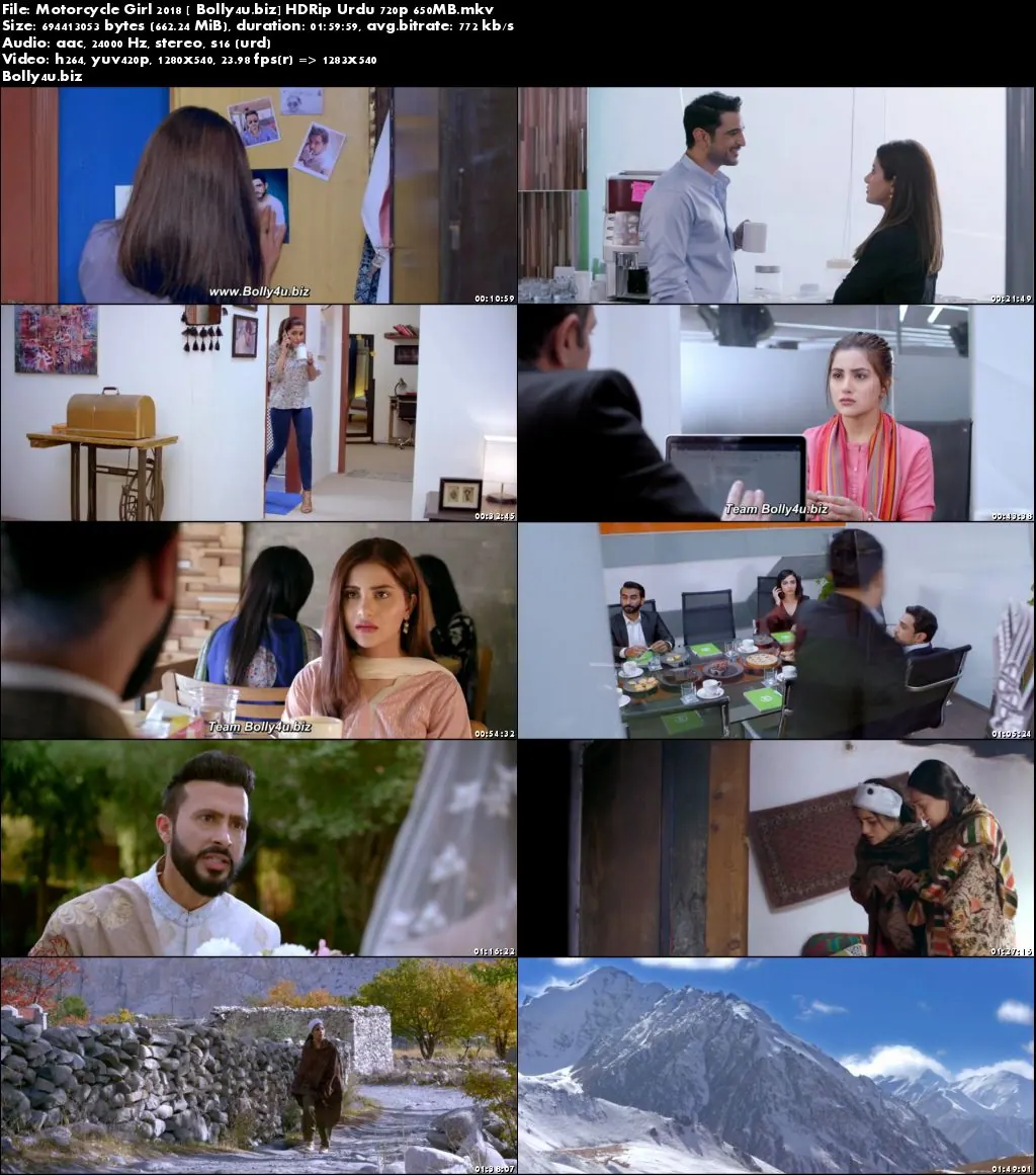 Motorcycle Girl 2018 HDRip 350MB Urdu 480p Download