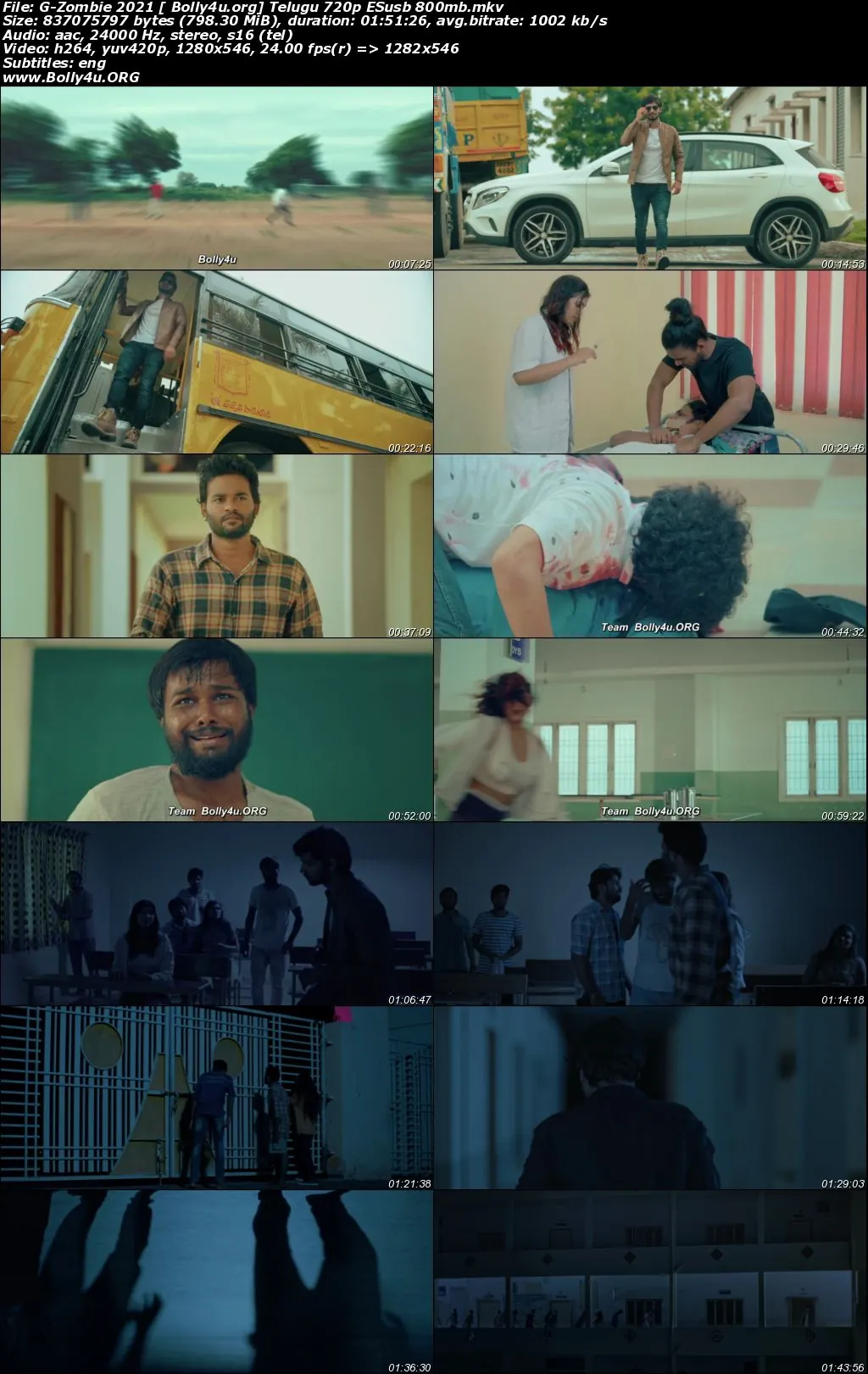 G-Zombie 2021 WEB-DL 800MB Telugu 720p ESubs Download