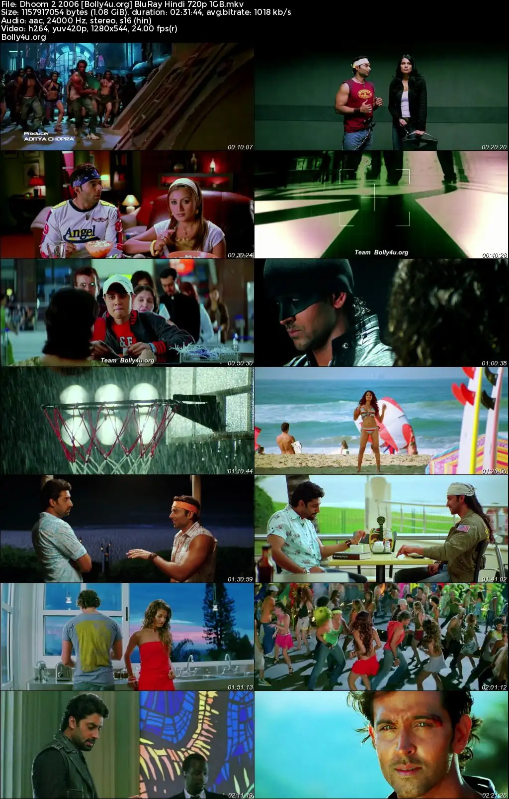 Dhoom 2 2006 BluRay Hindi Full Movie Download 1080p  720p  480p