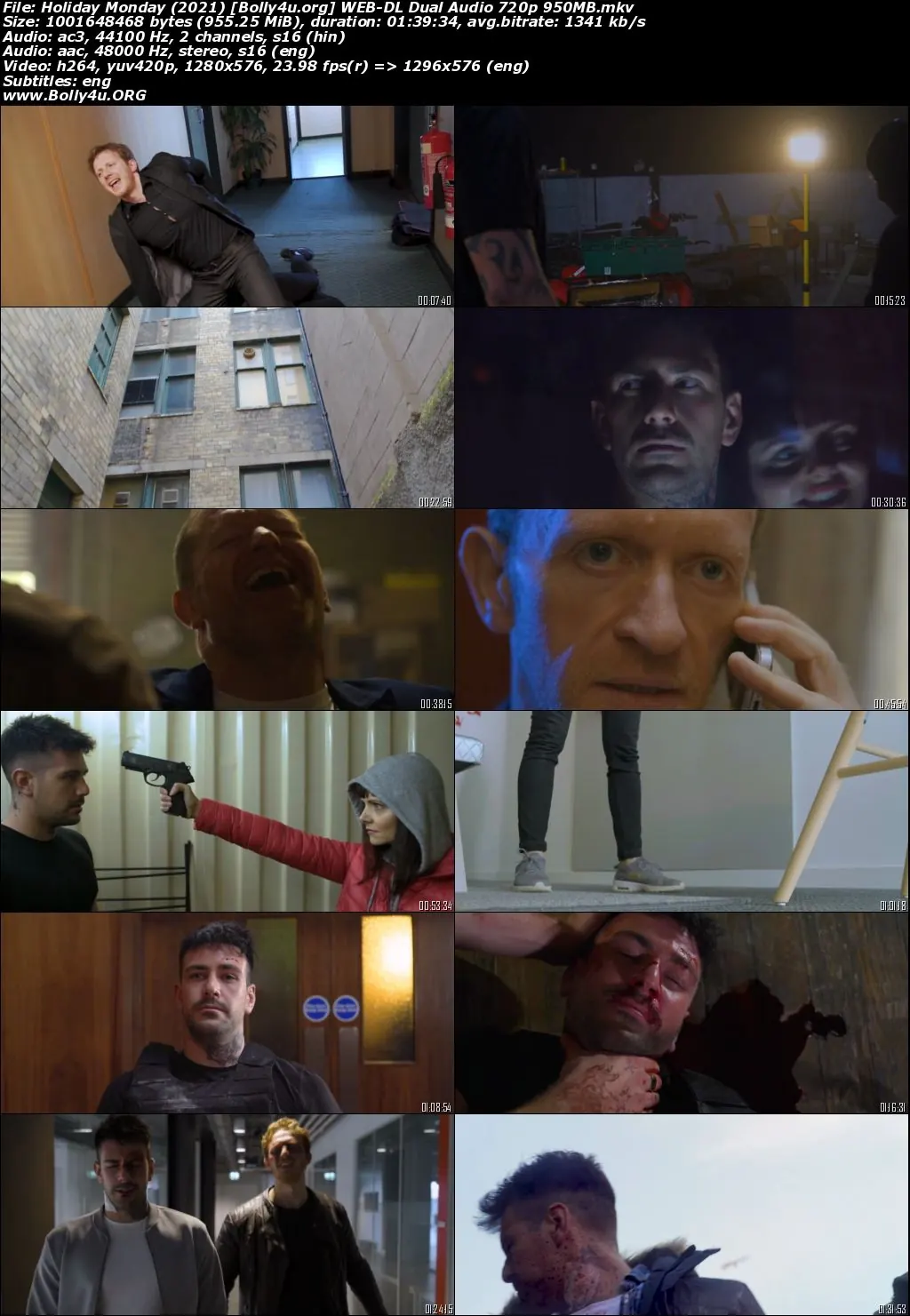 Holiday Monday 2021 WEB-DL Hindi Dual Audio Full Movie Download 720p  480p