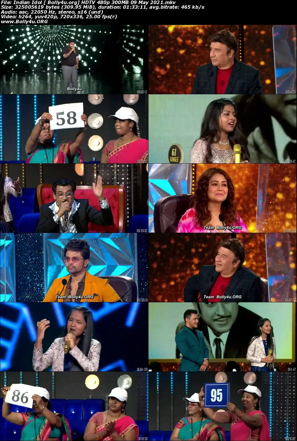 Indian Idol HDTV 480p 300MB 09 May 2021 Download Indian Idol HDTV 480p 300MB 09 May 2021 Download