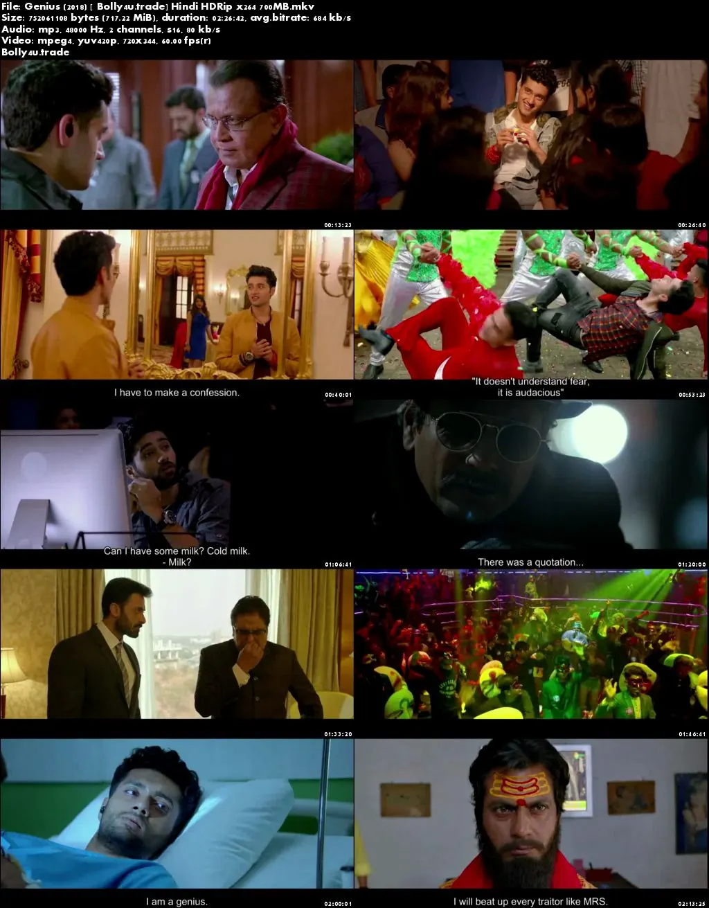 Genius 2018 HDRip 400MB Full Hindi Movie Download 480p